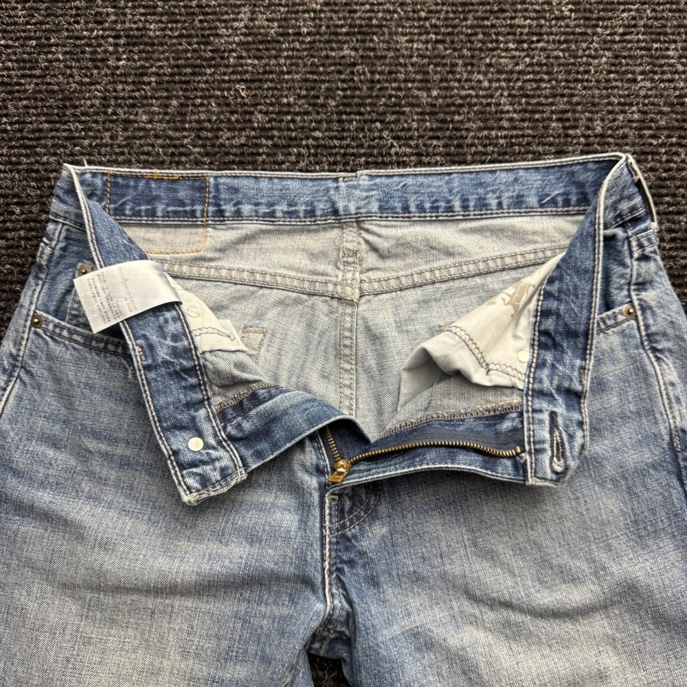 Levis 514 Straight Leg Jeans Light Wash Blue Denim Mens 32x32 - Picture 9 of 13